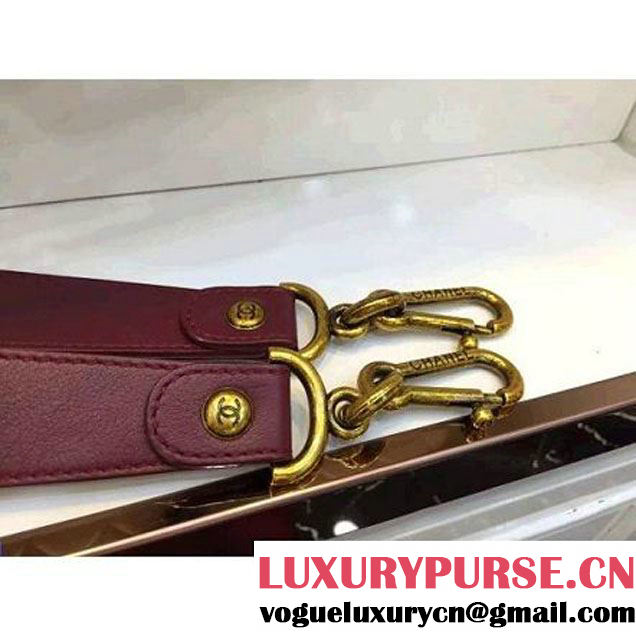 Chanel Calfskin Drawstring Bag A93474 Red 2016 (AV-6092706 )