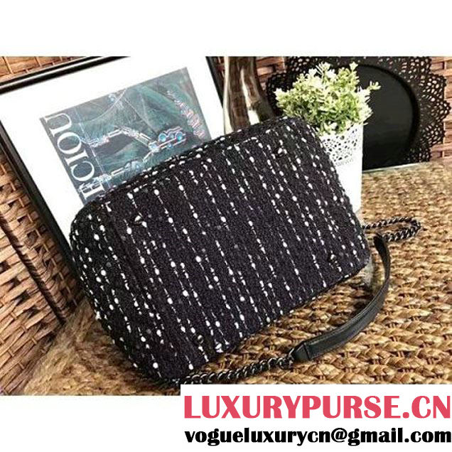 Chanel Tweed and Calfskin Large Chain Drawstring Bucket Bag A91278 2016 (YD-6112504 )