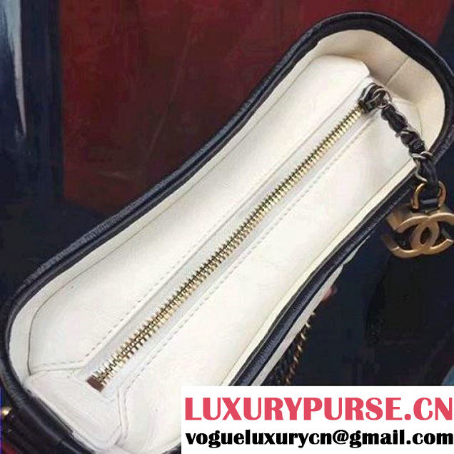 Chanel's Gabrielle Small Hobo Bag A91810 Black/White S/S 2017 (2A143-7032201 )