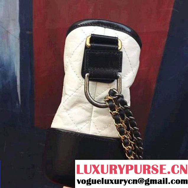 Chanel's Gabrielle Small Hobo Bag A91810 Black/White S/S 2017 (2A143-7032201 )