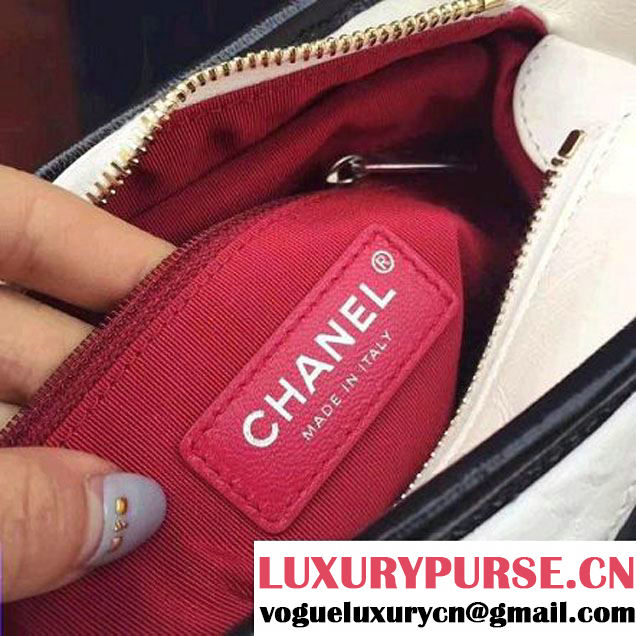 Chanel's Gabrielle Small Hobo Bag A91810 Black/White S/S 2017 (2A143-7032201 )