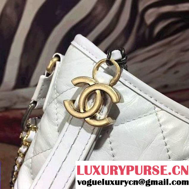 Chanel's Gabrielle Small Hobo Bag A91810 White S/S 2017 (2A143-7032203 )