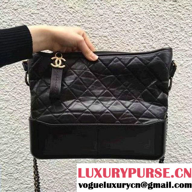 Chanel's Gabrielle Medium Hobo Bag A91824 Black S/S 2017 (2A143-7032204 )