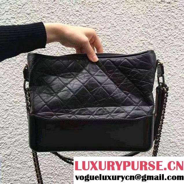 Chanel's Gabrielle Medium Hobo Bag A91824 Black S/S 2017 (2A143-7032204 )