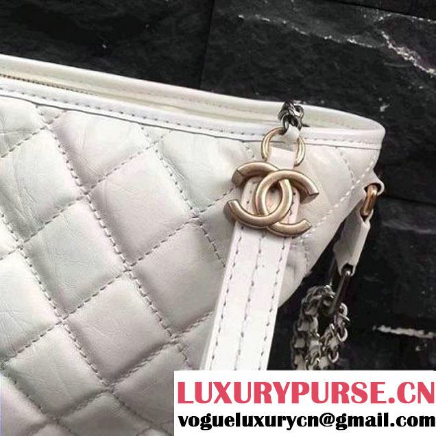 Chanel Gabrielle Large Hobo Bag A93825 White 2017 (2A143-7041006 )