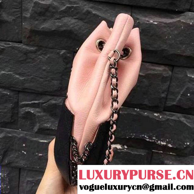 Chanel Gabrielle Purse Bag A98787 Pink/Black 2017 (2A143-7041009 )