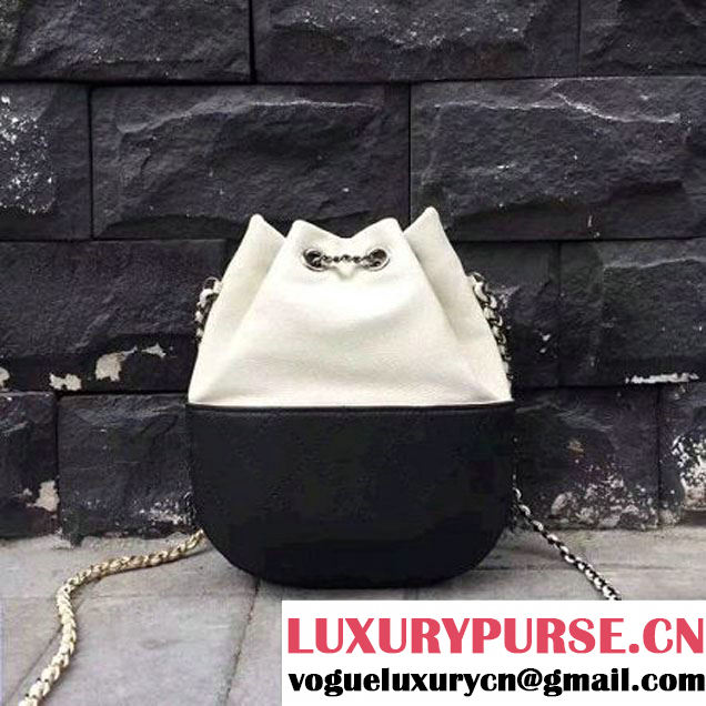 Chanel Gabrielle Purse Bag A98787 White/Black 2017 (2A143-7041010 )