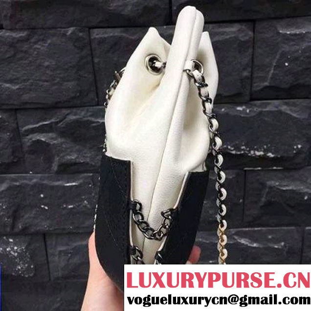 Chanel Gabrielle Purse Bag A98787 White/Black 2017 (2A143-7041010 )