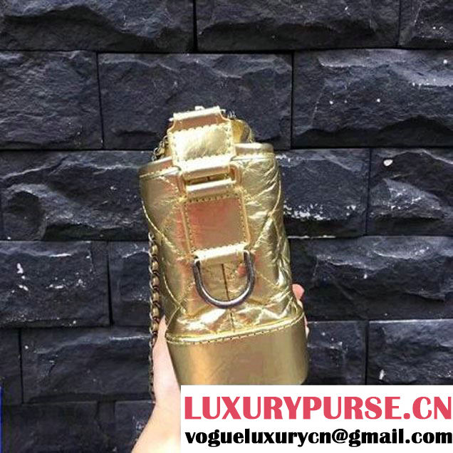 Chanel's Gabrielle Small Hobo Bag A91810 Gold S/S 2017 (2A143-7051831 )