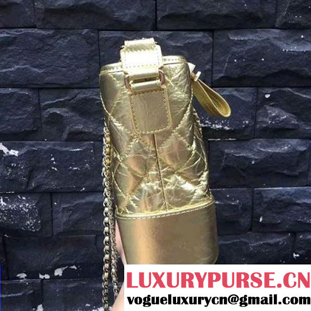 Chanel Gabrielle Medium Hobo Bag A93824 Gold 2017 (2A143-7051832 )