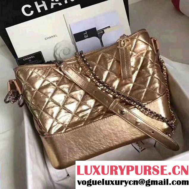 Chanel Gabrielle Medium Hobo Bag A93824 Pink Gold 2017 (KN-7051834 )