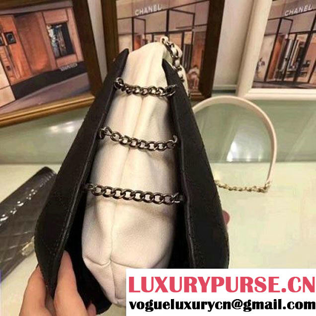 Chanel Gabrielle Large Purse Bag A98788 White/Black 2017 (AV-7053101 )