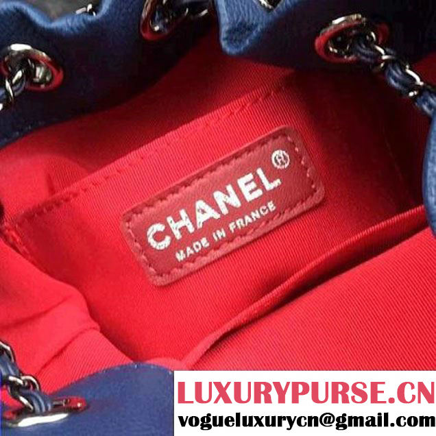 Chanel Gabrielle Purse Bag A98787 Black/Blue 2017 (2A143-7060506 )