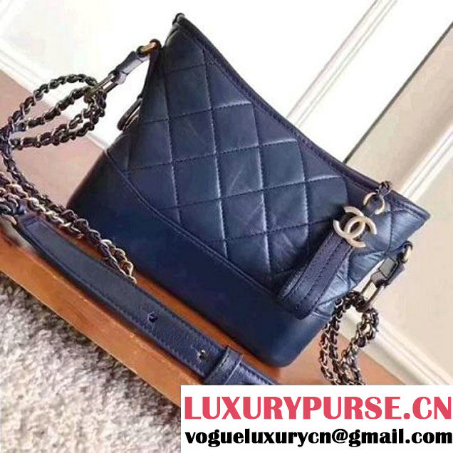 Chanel's Gabrielle Small Hobo Bag A91810 Navy Blue S/S 2017 (KN-70601211 )