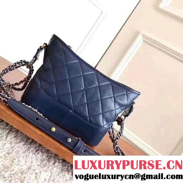 Chanel's Gabrielle Small Hobo Bag A91810 Navy Blue S/S 2017 (KN-70601211 )