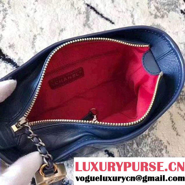 Chanel Gabrielle Medium Hobo Bag A93824 Navy Blue 2017 (KN-70601212 )
