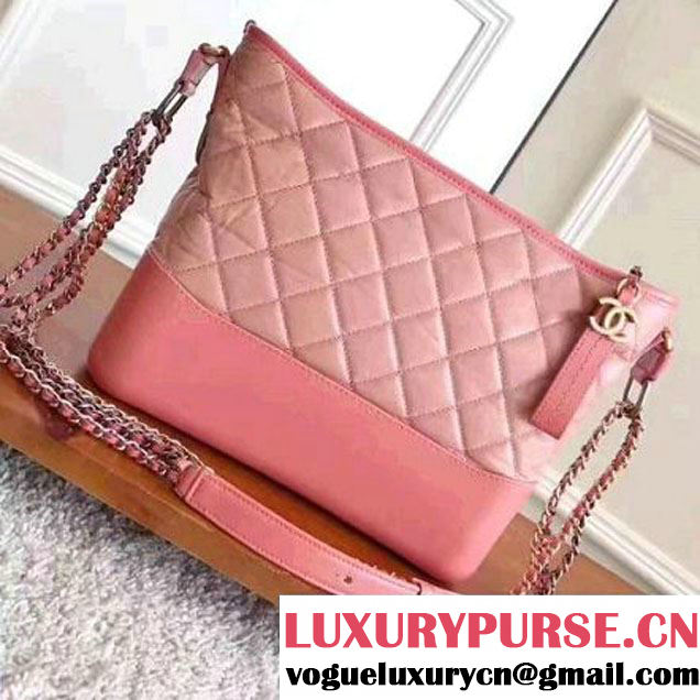 Chanel Gabrielle Medium Hobo Bag A93824 Pink 2017 (KN-70601214 )