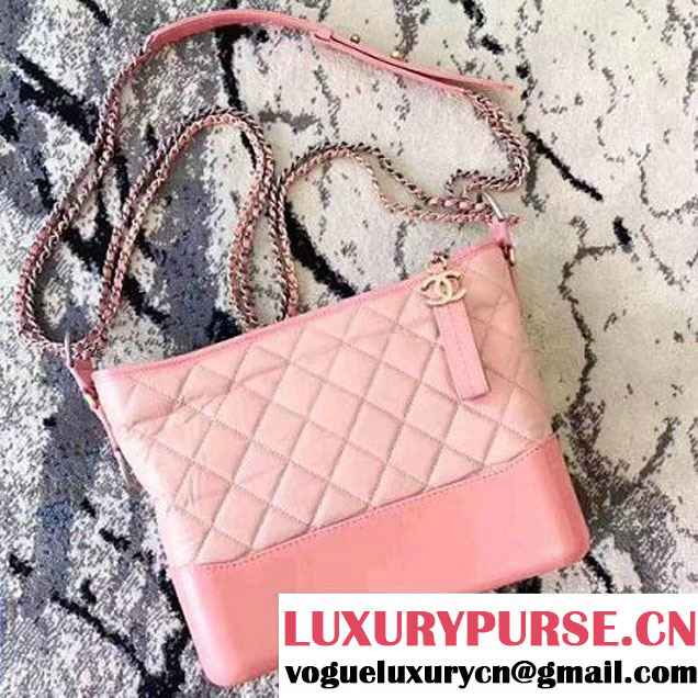 Chanel Gabrielle Medium Hobo Bag A93824 Pink 2017 (KN-70601214 )