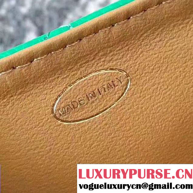 Chanel Grained Calfskin Medium Cosmetic Flap Box Bag Green 2017 (KN-7061614 )