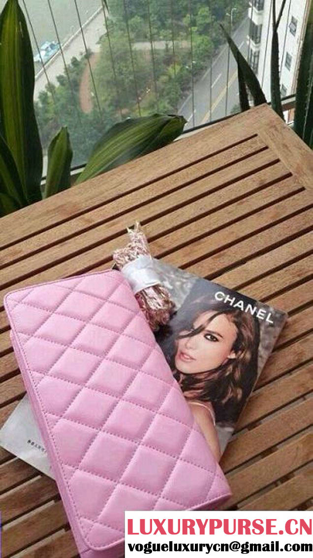 Chanel Golden WOC Flap Bag in cherry pink