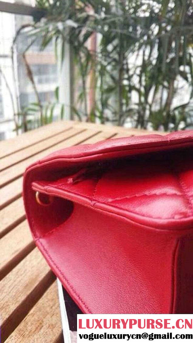 Chanel Red Golden WOC Flap Bag