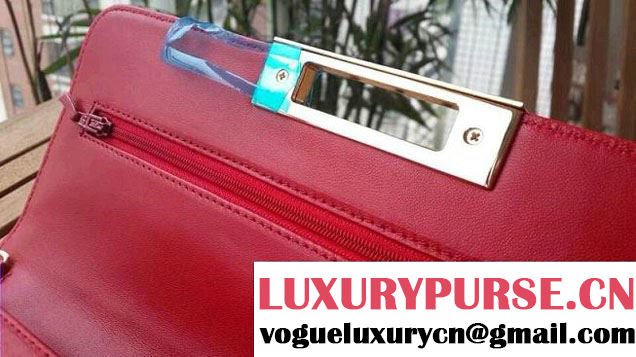 Chanel Red Golden WOC Flap Bag