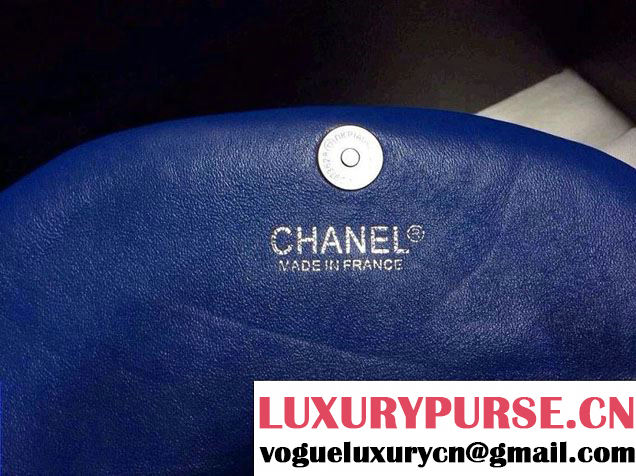 Chanel Blue half moon WOC lambskin leather Bag