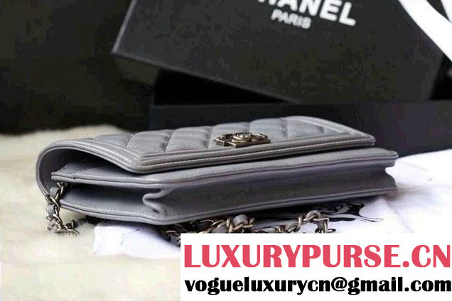 Chanel Boy WOC Bag in Grey