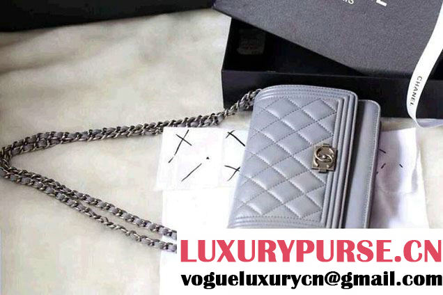 Chanel Boy WOC Bag in Grey