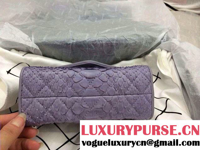 Chanel Envelope Snakeskin Falp WOC Bag in Grey 2014