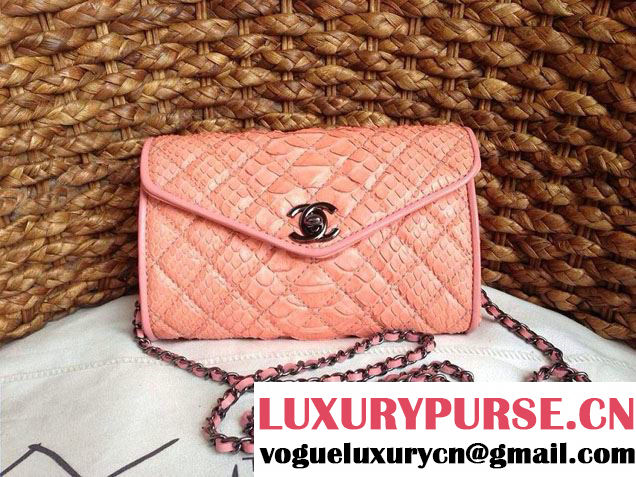 Chanel Envelope Snakeskin Falp WOC Bag 2014