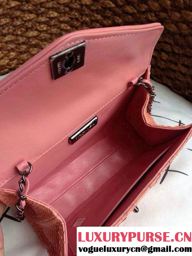 Chanel Envelope Snakeskin Falp WOC Bag 2014