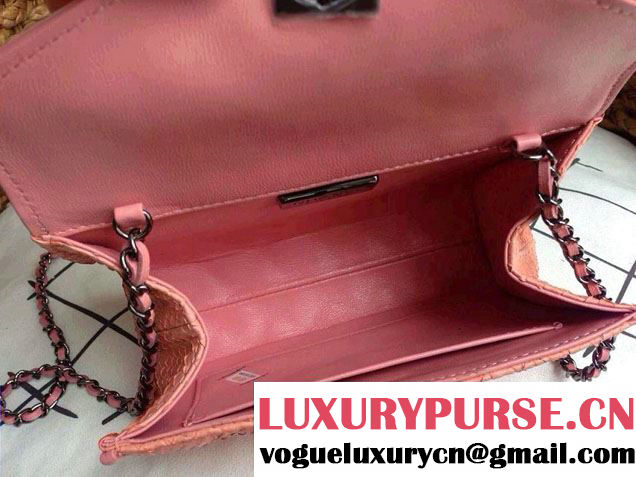 Chanel Envelope Snakeskin Falp WOC Bag 2014