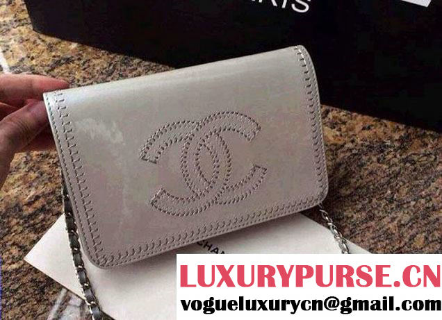 Chanel WOC Bag in Patent Grey 2014