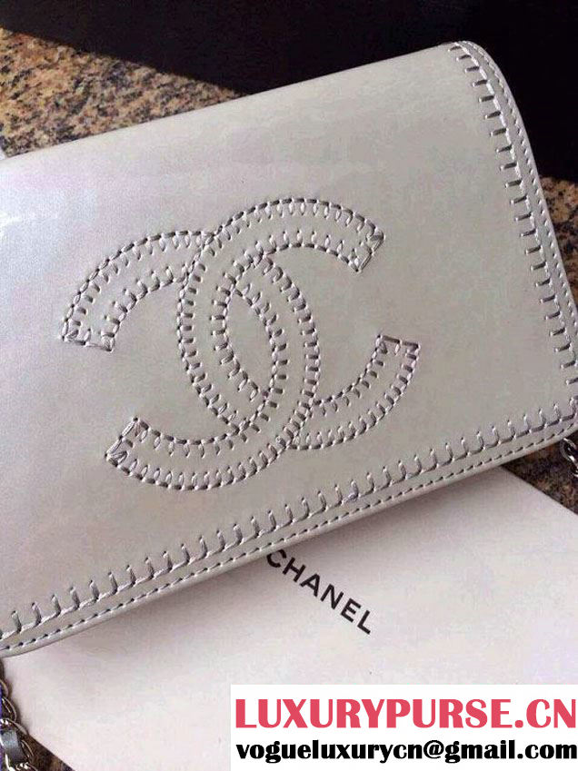 Chanel WOC Bag in Patent Grey 2014