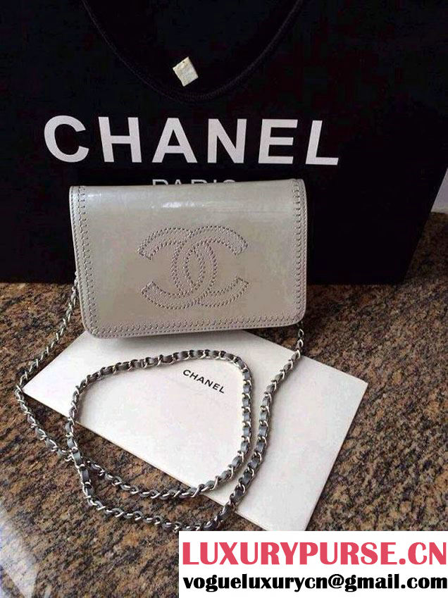 Chanel WOC Bag in Patent Grey 2014