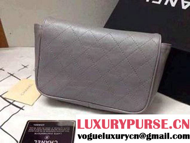 Chanel CC lambskin WOC bag in Gray 2014