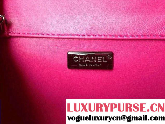 Chanel Envelope Snakeskin Falp WOC Bag in Fushia 2014