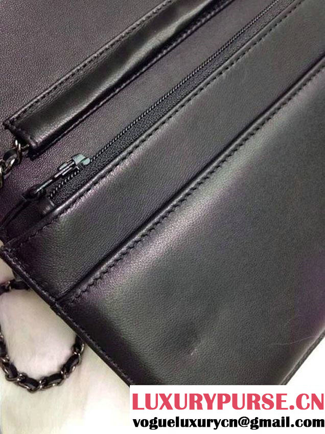 Chanel Boy Studded Wallet On Chain (WOC) Bag 2014