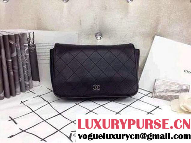 Chanel CC lambskin WOC bag in Black 2014