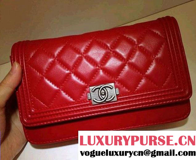 Chanel Boy WOC Bag in Red