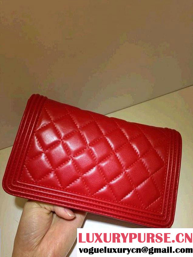 Chanel Boy WOC Bag in Red