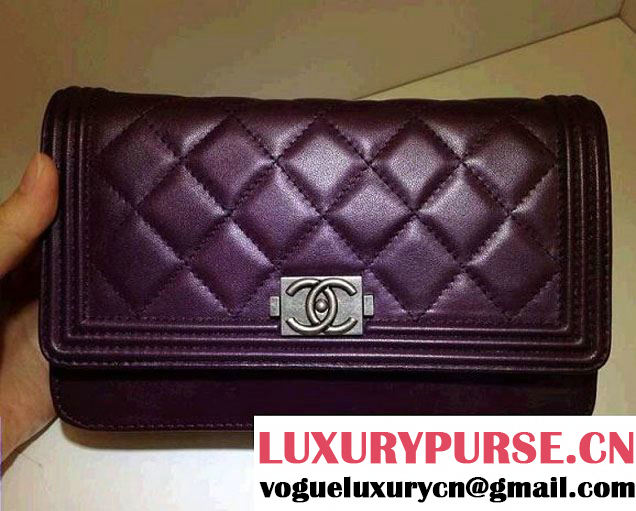 Chanel Boy WOC Bag in Purple