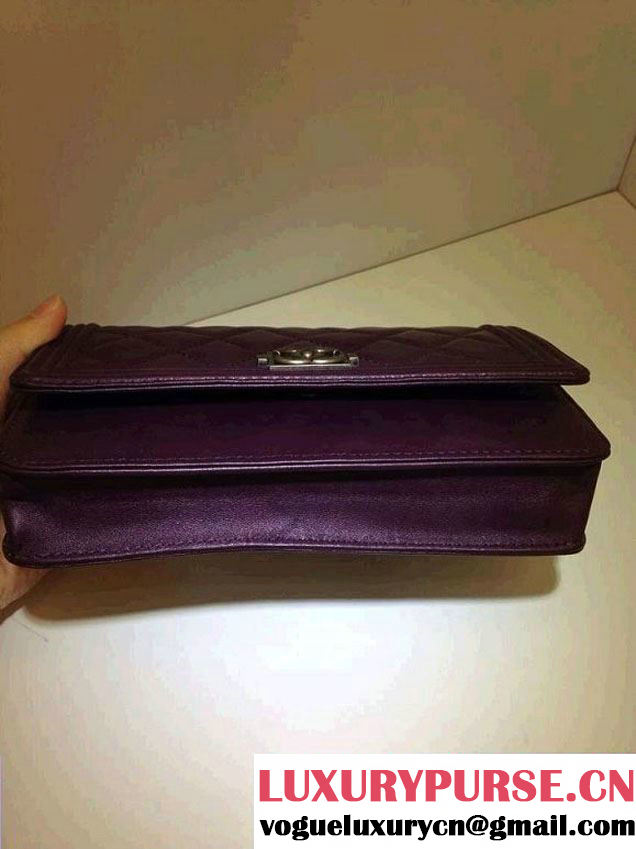 Chanel Boy WOC Bag in Purple