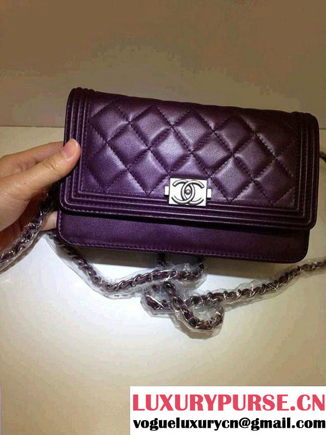 Chanel Boy WOC Bag in Purple