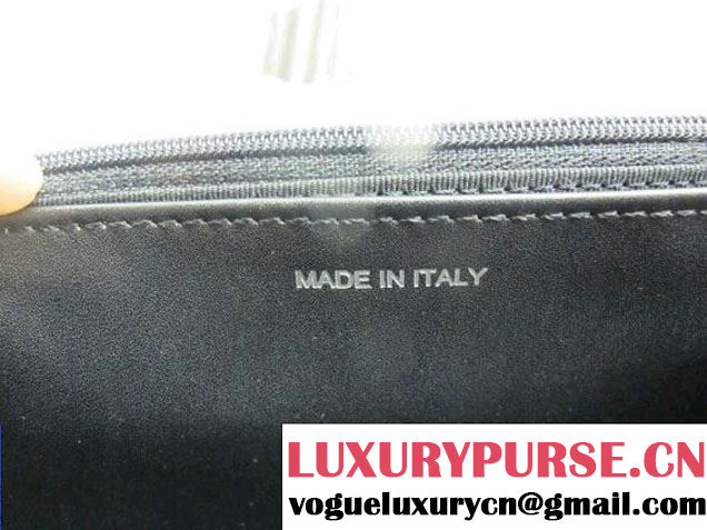 Chanel Striped Patent Calfskin Wallet On Chain(WOC) Bag in Grey 2014