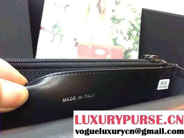 Chanel Velvet WOC Wallet On Chain Bag A33814 Y09134 Black 2014