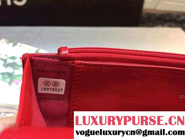 Chanel Velvet WOC Wallet On Chain Bag A33814 Y09134 Red 2014
