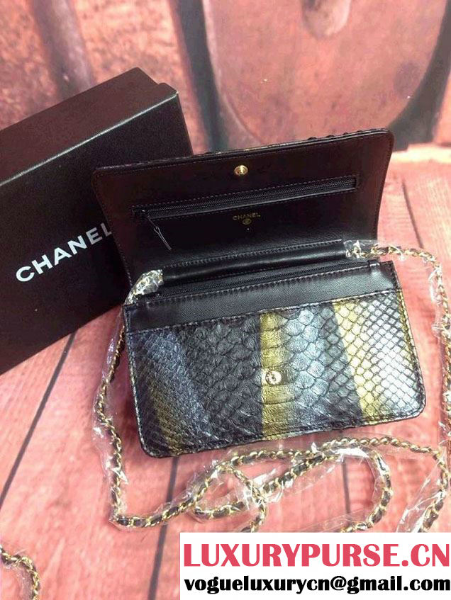 Chanel Python Wallet On Chain (WOC) Bag