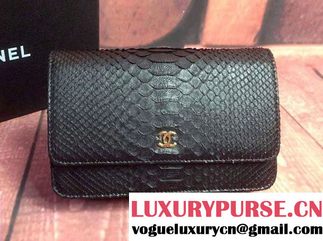 Chanel Python Wallet On Chain (WOC) Bag